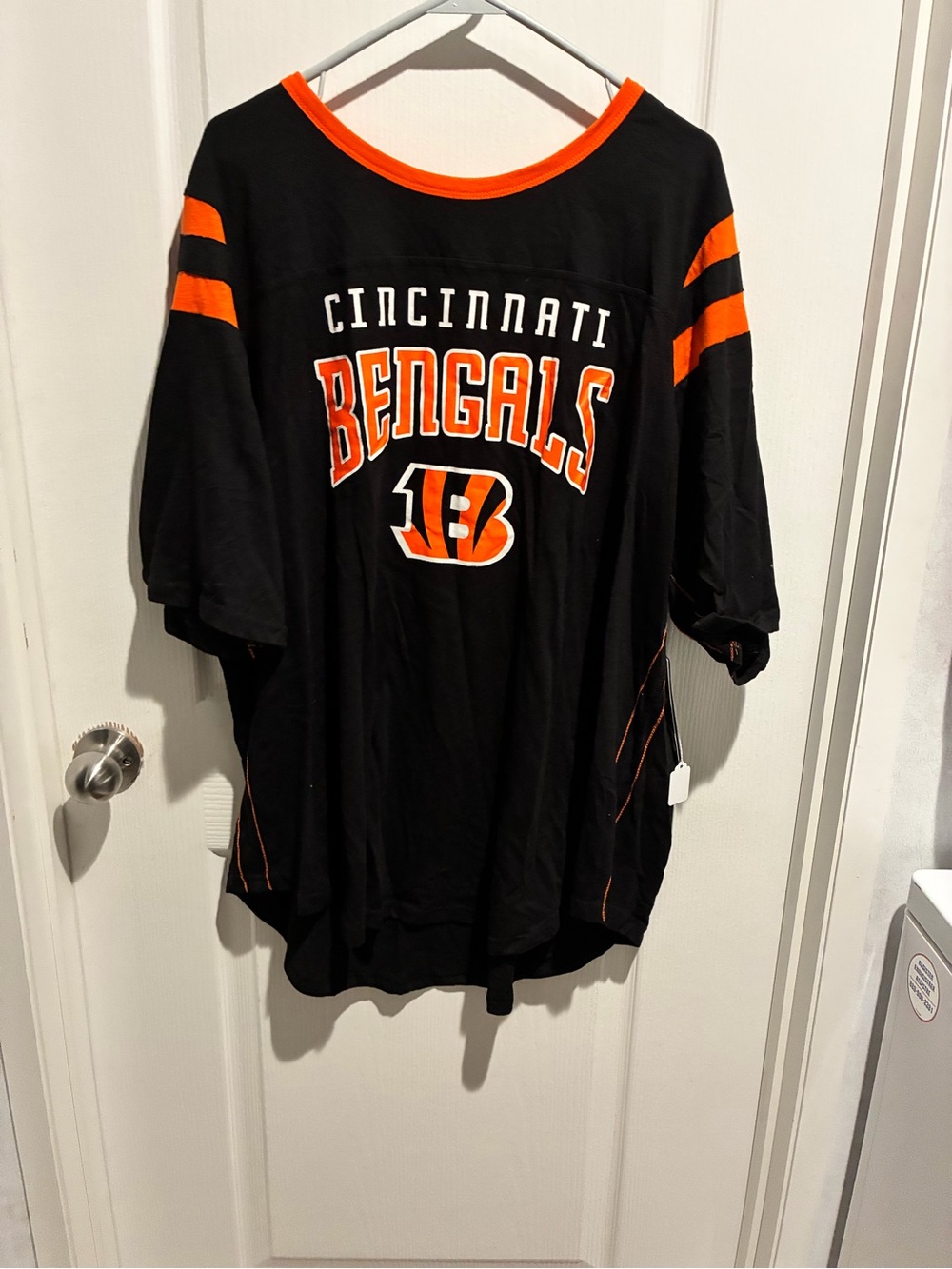 NFL Black and Orange Cincinnati Bengals Short Sleeve Tee